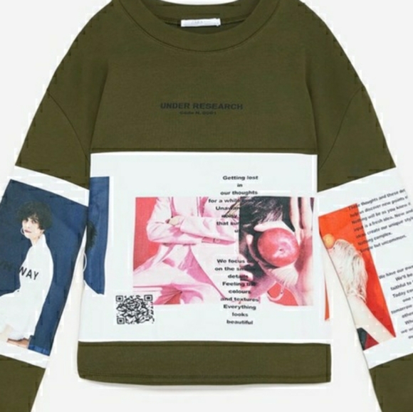 Zara Women's Sweatshirt “Under Research” - Picture 3 of 7